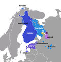 Utbreiingsområdet til dei austersjøfinske språka