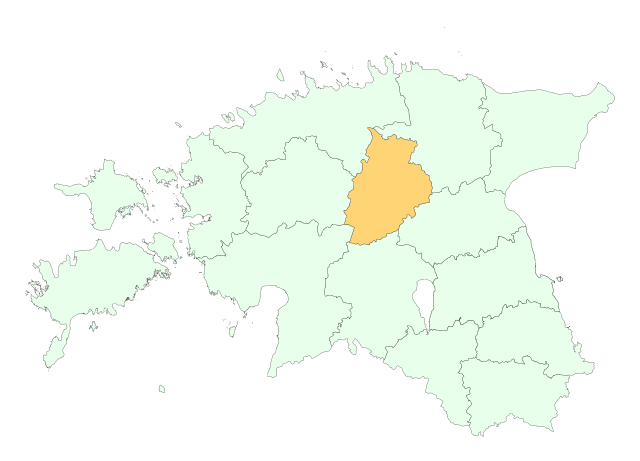 Localização de Paide, no território estoniano.