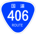 National Route 406 shield