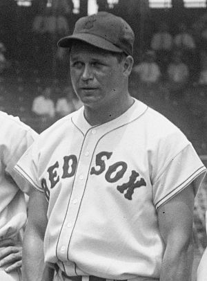 Jimmie Foxx of the Boston Red Sox, cropped fro...