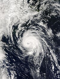 Hurricane Juan approaching Nova Scotia as a 100mph hurricane