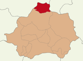 Map showing Domaniç District in Kütahya Province