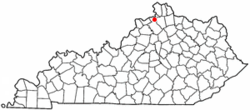 Location of Glencoe, Kentucky