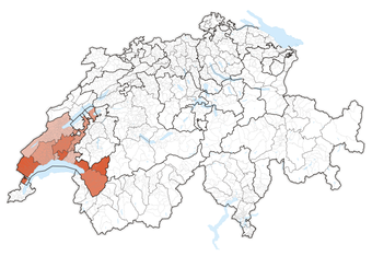 Lage des Kantons in der Schweiz