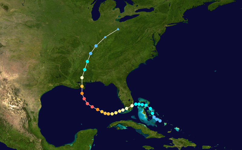 The Path of Hurricane Katrina
