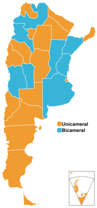 Miniatura para Legislaturas provinciales de Argentina