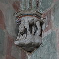 Gotycki wspornik w Wielkim Refektarzu w zamku lidzbarskim