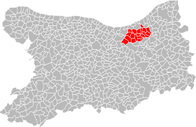 Localisation de Communauté de communes du Pays d'Auge dozuléen (Copadoz)