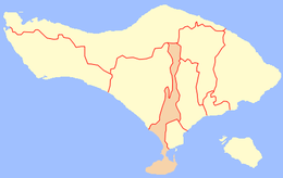 Reggenza di Badung – Mappa