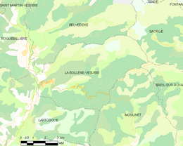 La Bollène-Vésubie - Localizazion