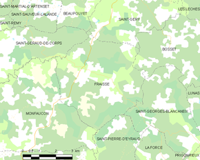 Poziția localității Fraisse