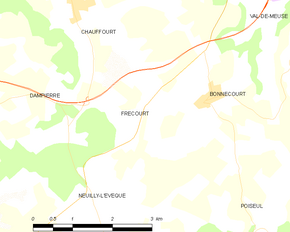 Poziția localității Frécourt