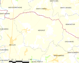Mapa obce Kergrist