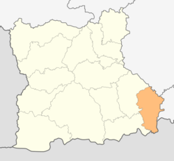 Location in Blagoevgrad provinceLocation on map of Bulgaria 