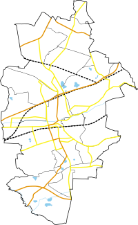Mapa konturowa Zabrza