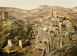 Somewhere in the Holy Land, around 1885, via Wikimedia.  