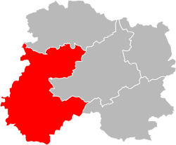 Location of Épernay in Marne
