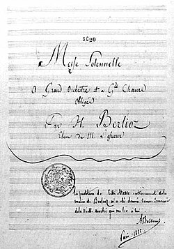 Image illustrative de l’article Messe solennelle (Berlioz)