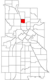 Loko de Bottineau ene de la usona grandurbo de Minneapolis