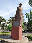 Monumento original al Alberto Hurtado en Las Condes, Santiago