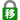 A symbolic representation of a padlock, green in color with a grey shackle. On the body is a black right arrow.