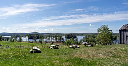 Myckelgensjösjön, vy från Gammelgården.