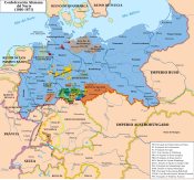 Mapa de la Confederación Alemana del Norte