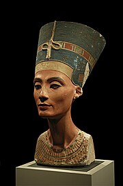 Bust of Nefertiti by the sculptor, Thutmose, on display at the Altes Museum, Berlin
