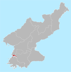 南浦特別市位置圖