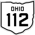 State Route 112 marker