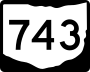 State Route 743 marker