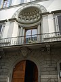 O balcão do Palazzo Durazzo com a êxedra.