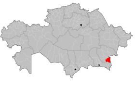 Localisation de District de Panfilov