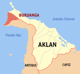 Buruanga na Aklan Coordenadas : 11°50'37.51"N, 121°53'19.66"E