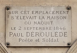 Plaque au no 3.