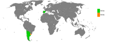 Land hvor Belen (grønt) er mye brukt