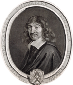 Portrait of Rene Descartes, bust, three-quarter facing left in an oval border, (white background removed).png