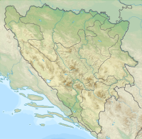 Location map Bosnia/توضیحات در بوسنی و هرزگوین واقع شده