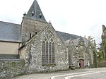 La façade de l'église paroissiale Notre-Dame de la Tronchaye.