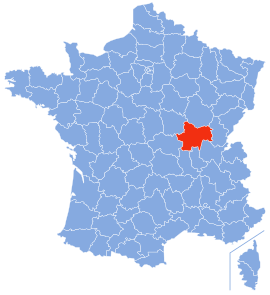 सॉन-ए-लावारचे फ्रान्स देशाच्या नकाशातील स्थान