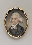 Reverend Ezra Stiles, 1770, watercolor on ivory, Metropolitan Museum of Art