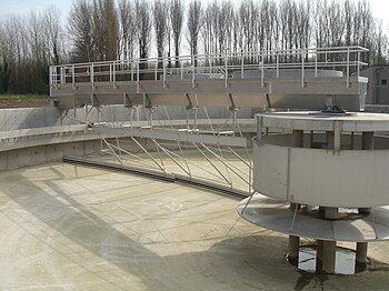 sedimentation tank at a large scale convention...