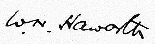 signature de Walter Norman Haworth