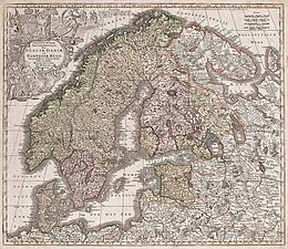 Sverige, Norge och Danmark, 1700-talets första hälft.