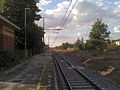 La linea Roma-Ancona vista dalla stazione di San Giacomo di Spoleto