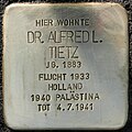 Stolperstein für Alfred L. Tietz (Parkstraße 61)