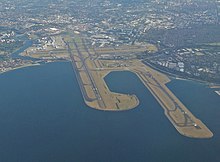 A photograph of a airport in Sydney