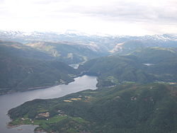 Tørrfjorden med Nordfjorden innenfor