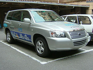 TOYOTA FCHV(Fuel Cell Hybrid Vehicle). The fue...