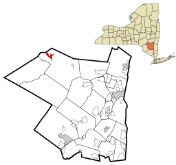 Ulster County New York incorporated and unincorporated areas Pine Hill highlighted.svg